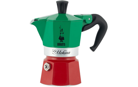 Bialetti - Espressokocher - Moka Express Italia - Grün-Rot-Weiss