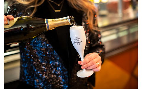 Koziol - weiss Superglas -Life is better with Champagne - 100 ml