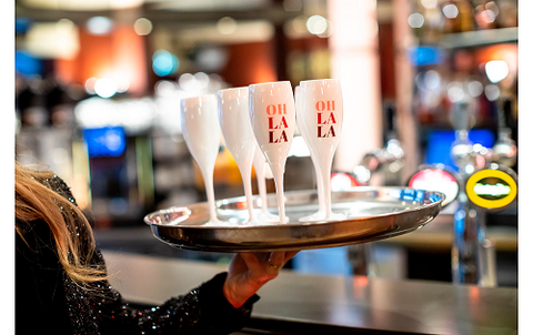 Koziol - Sektglas Superglas - Oh La La - 100 ml - 1 Stück - Weiss