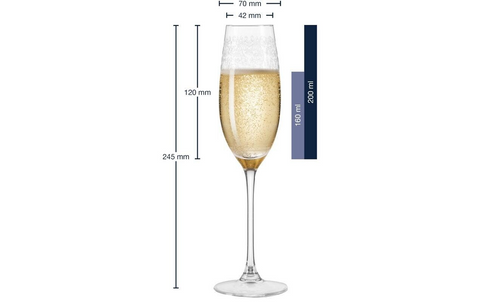Leonardo - Sektglas Chateau 200 ml - 6 Stück