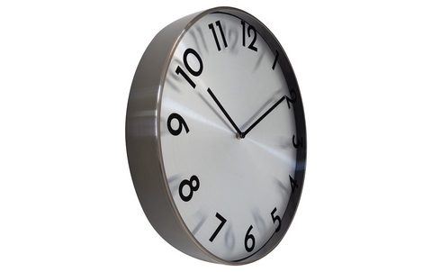 NeXtime - Wanduhr - Reflection - Durchmesser 40 cm - Grau