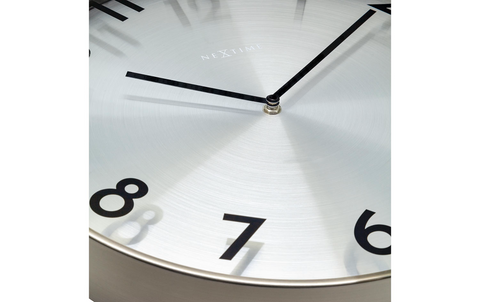 NeXtime - Wanduhr - Reflection - Durchmesser 40 cm - Grau