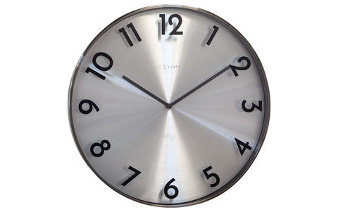 NeXtime - Wanduhr - Reflection - Durchmesser 40 cm - Grau