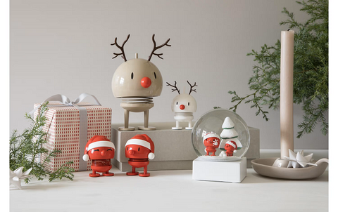 Hoptimist Schneekugel Bumble Santa - Glas
