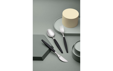 Gense - Besteckset - Focus de Luxe - 12-teilig - Schwarz-Silber