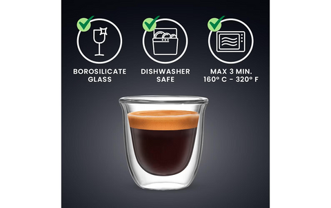 Bialetti - Espresso Becher - Firenze - 80 ml - 2 Stück - Transparent