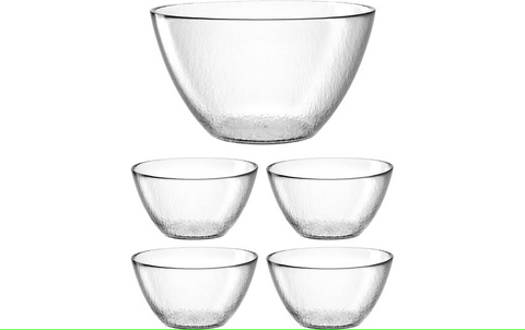 Leonardo - Schale Attivo - 5 Stück - Transparent