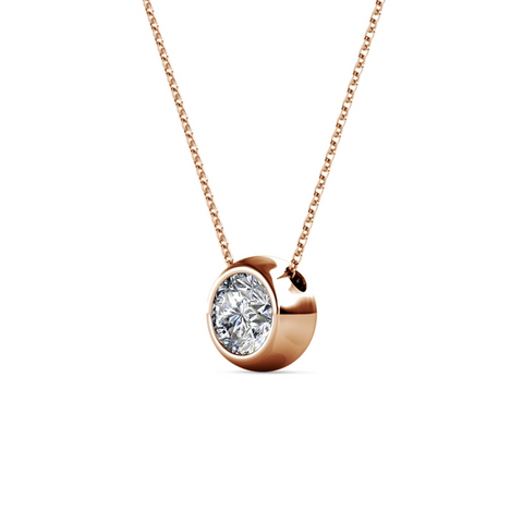 MYC - Mond- und Geburtsstein-Set - Roségold und Kristall