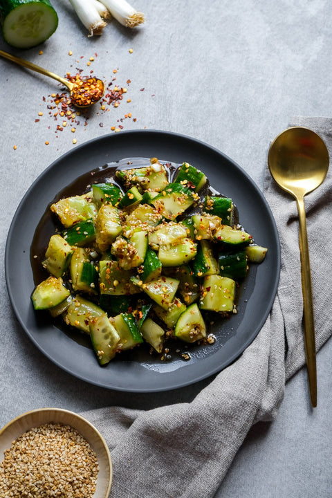 Asiatischer Gurkensalat mit Chilli