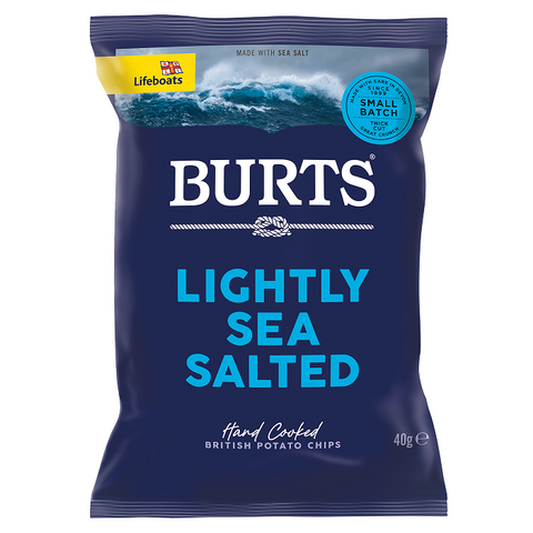 Burts Lightly Sea Salted Chips - 40 Gramm