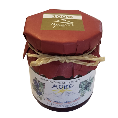 Artisanal Berg Brombeeren Marmelade im Glas - 240 Gramm