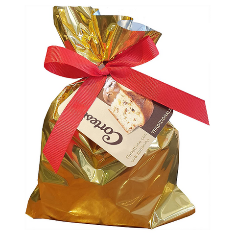 Cortesi - Panettone mit Sultanien - Gold - 100 Gramm