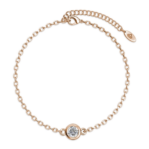 MYC - Mond- und Geburtsstein-Set - Roségold und Kristall