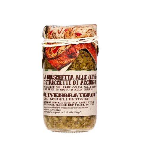CASARECCI DI CALABRIA - Bruschetta Olive - 180 Gramm
