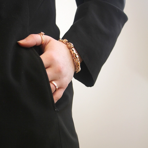 MYC Paris - Armband Radiant Charm — Roségold und Kristall