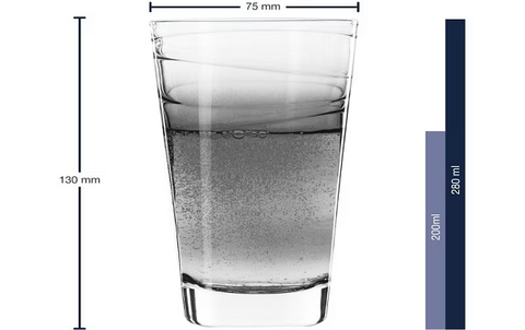 Leonardo - Trinkglas Vario Struttura - 280 ml - 6 Stück