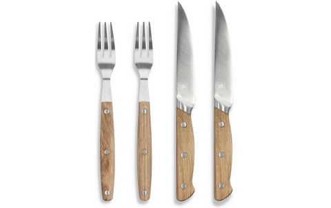 Morsö - Steakbesteck-Set Foresta - 4-teilig - Braun