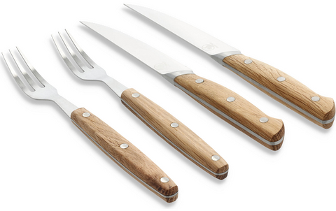 Morsö - Steakbesteck-Set Foresta - 4-teilig - Braun