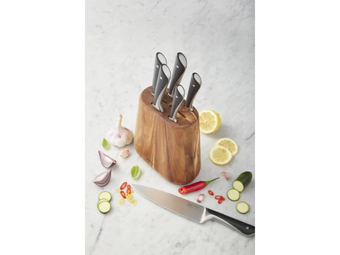 Tefal - Messerblock-Set - mit Messer Jamie Oliver 6-teilig - Holzart