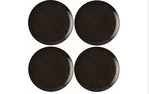 Arthur Krupp - Speiseteller Eclipse Night - 27.5 cm - 4 Stück Schwarz