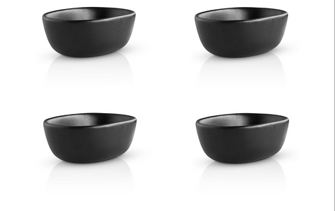 Eva Solo - Snackschale Nordic Kitchen - 10 x 7 x 4 cm - 4 Stück - Schwarz