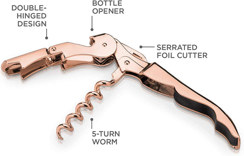 VISKI Korkenzieher – Edelstahl – Kupferfarben