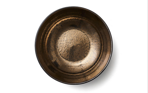 Bitz Salatschüssel - 30 cm - Schwarz-Bronze