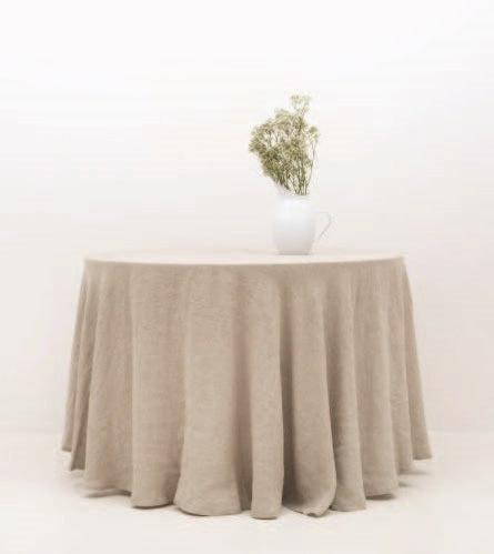 APLIN - Leinen Tischtuch rund