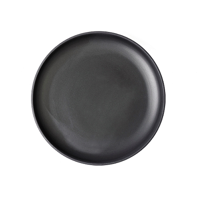 Porzellan Salat/Desserteller schwarz matt - 1 teilig