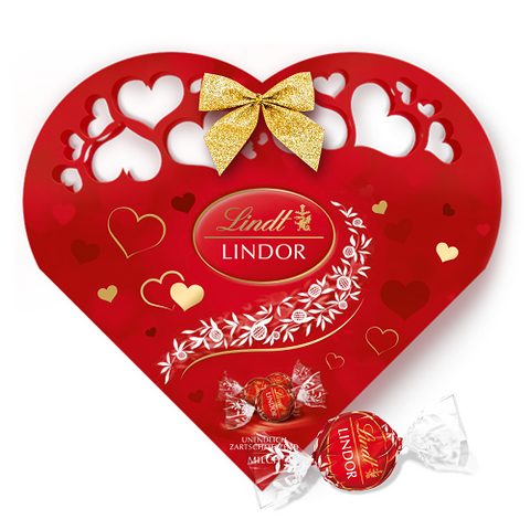 Lindt LINDOR Kugeln Milch Herz 112g