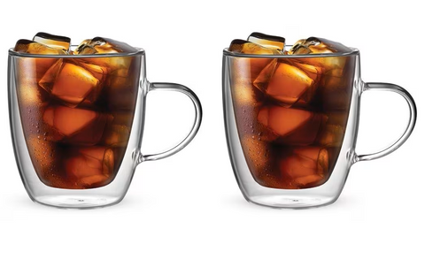 Bialetti - Kaffeetasse Capri - 350 ml - 2 Stück - Transparent