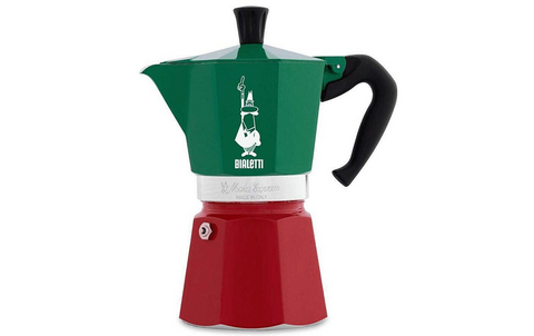 Bialetti - Espressokocher - Moka Express Italia - Grün-Rot-Weiss