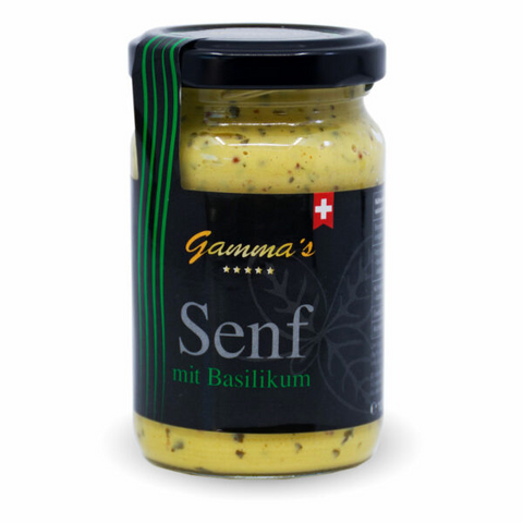 Gamma's Senf mit Basilikum - 100 ml