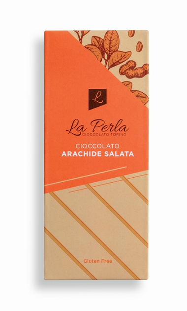 La Perla – Schokoladentafel – Caramel mit gesalzenen Erdnüssen – 60 Gramm