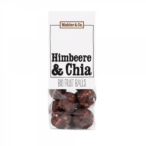 Mahler – Bio Himbeer & Chia Fruit Balls – 100 Gramm